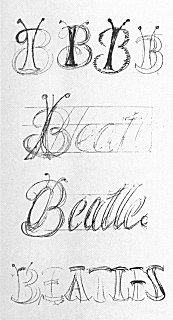 beatles-first-logo-sketches